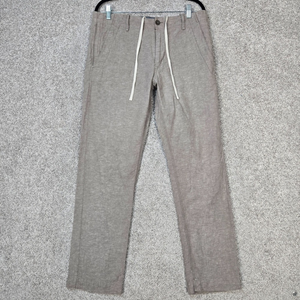 Banana Republic Pants Mens 32x32 Gray Linen Blend straight